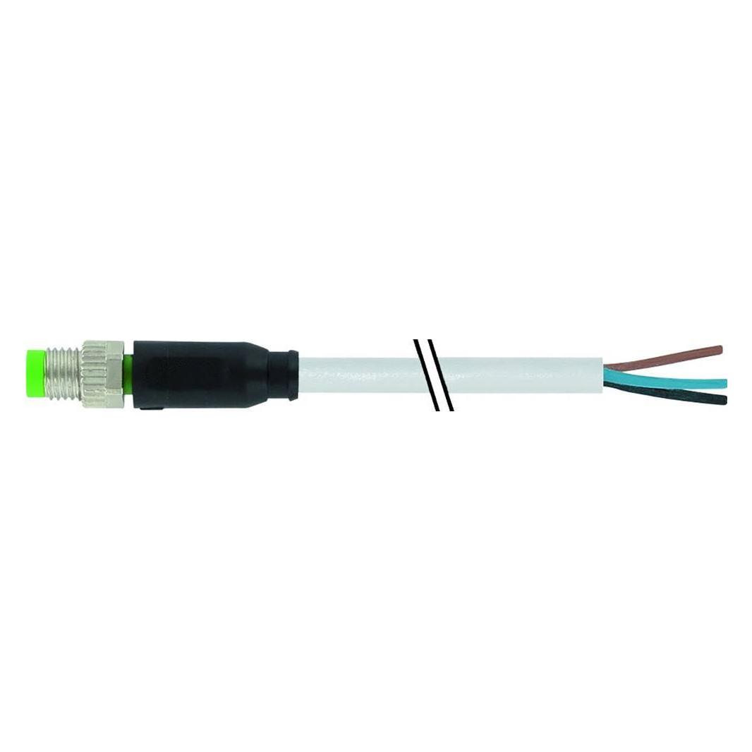 Murr Elektronik M8 St. 0° freies Ltg.-ende PVC 3x0.25 gr UL/CSA 3m (7000-08001-2100300)