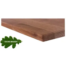 pemora Tischplatte Gastronomie Eiche massiv  60 x 60 cm - 26 mm stark