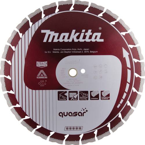 Makita B-13471 Diamanttrennscheibe 400mm 1 St. Asphalt, Backstein, Beton, Beton, Beton, Dachziegel, Gussrohre, Hartgestein