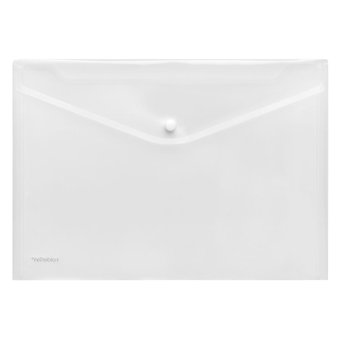 Foldersys Dokumententasche, DIN A4 quer, Druckknopfverschluss, PP (A4) (40111-00)