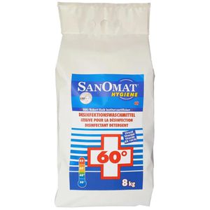 Rösch Desinfektionswaschmittel Sanomat Hygiene, Pulver, Vollwaschmittel, VAH/RKI gelistet, Sack, 8 kg