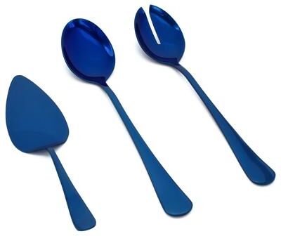 Elyon Tableware Elyon Hostess Serving Set Reflective Colored Stainless Steel 3 Pieces