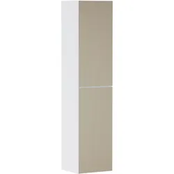 hansgrohe Xevolos E Hochschrank, Türanschlag rechts, 400x360x1760mm, 54221390, Farbe: Korpus Mattweiß, Front Bronze Struktur