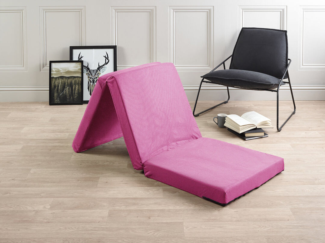 Symple Stuff Dull 8cm Mattress Cube Futon Mattress Pink
