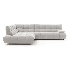 Sormani Ecksofa Cesena Cord Silber