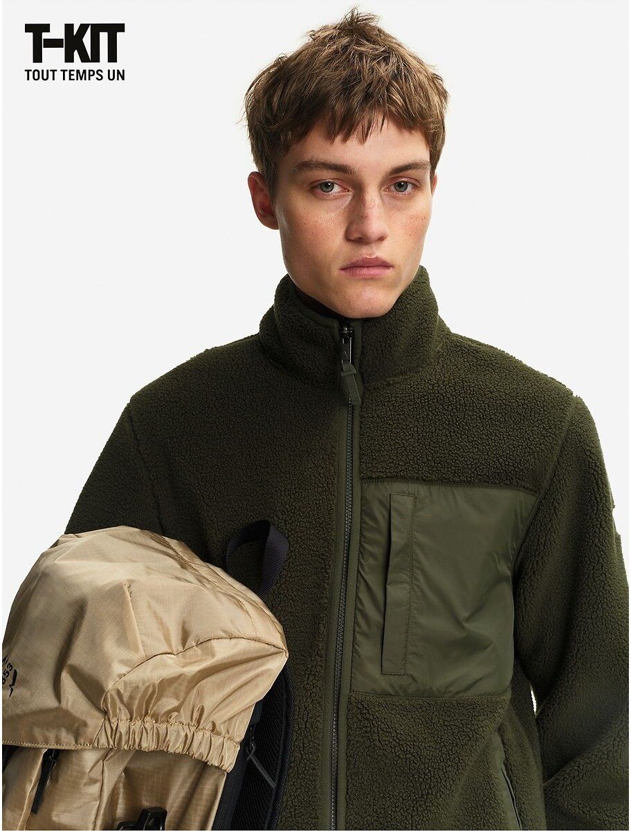 AIGLE Veste en sherpa bi-matière T-Kit