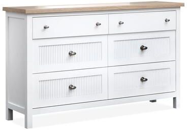 Salt Life Home Windmill Harbour White Whisp And Sand Double Drawer Dresser