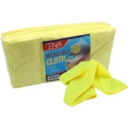 Microfasertuch ENA light 40x40 cm gelb Aktionspreis 20 Stück waschbar bis 90 °C, Trockner geeignet, Grammatur: 210 g/m2