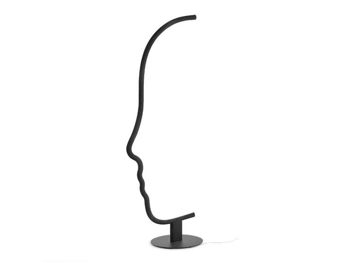 MOGG lampadaire VIS A VIS (Noir - Bois massif et métal)