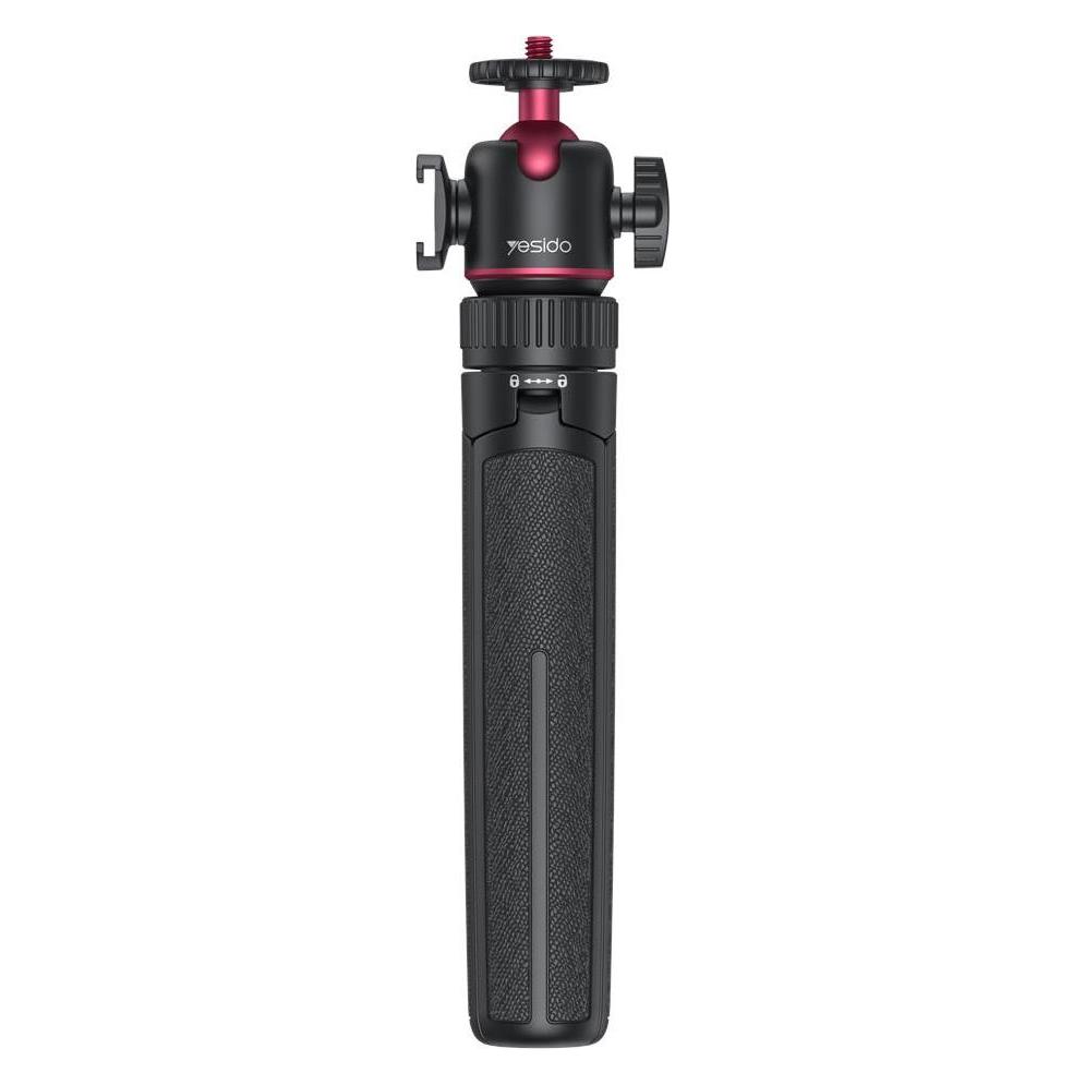 Yesido - Telescopic Tripod Stand Selfie Stick (SF26) - Stable Support, Aluminum Alloy - Black (58937330)
