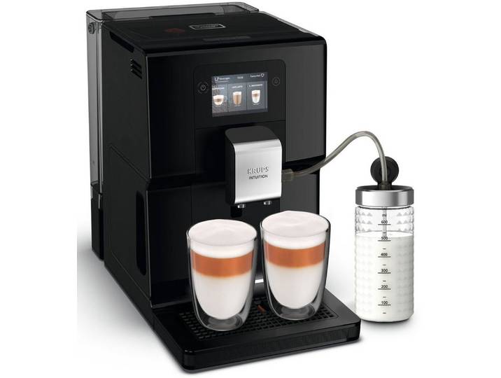 Krups Kaffeevollautomat EA8738 Intuition Preference, inkl. Milchbehälter, intuitives Lichtsystem, 11 Getränke, OTC-System