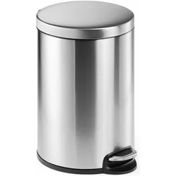 Durable Treteimer, Abfalleimer, Silber