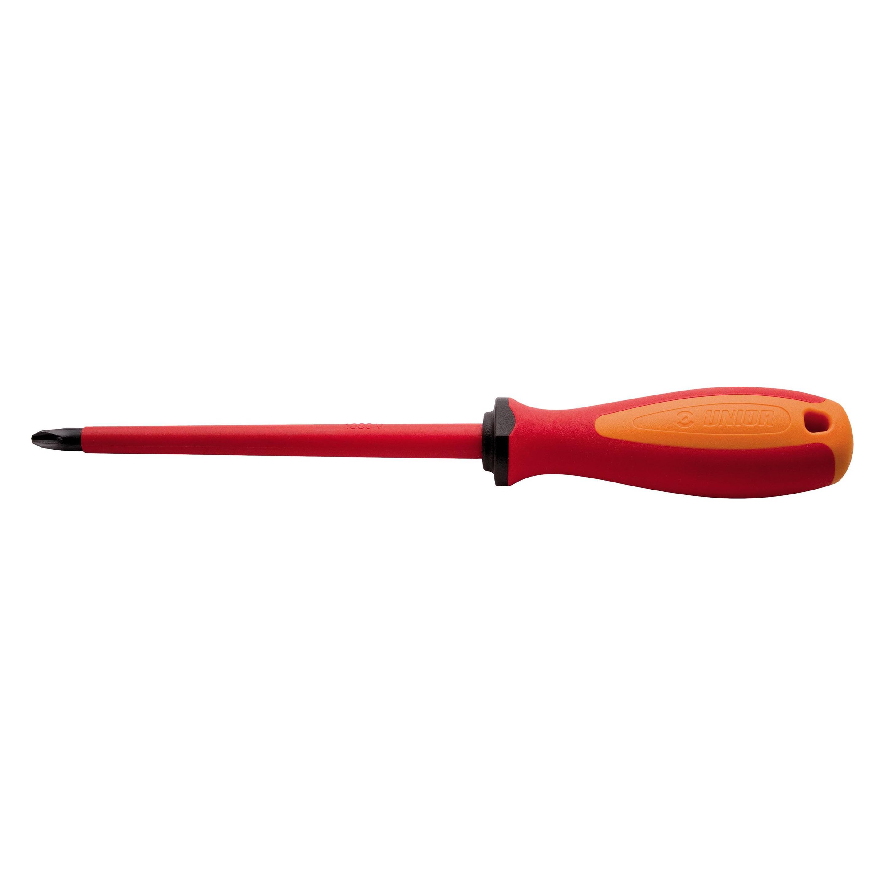Unior 613VDETBI Elektriker-Schraubendreher TBI, 1.2x8.0mm, red (Schlitz) (536210)