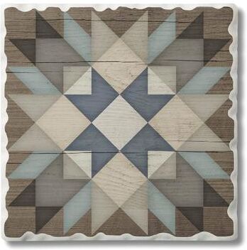 Counterart Absorbent Stone Coasters - Starburst - Set of 4 - 4x4x233
