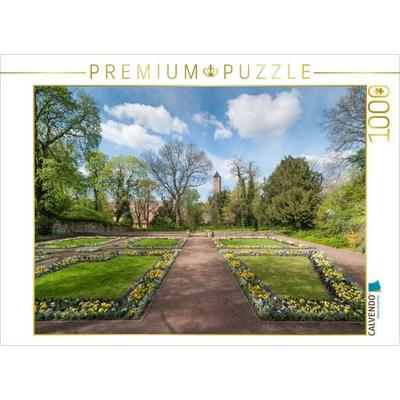 CALVENDO Puzzle Frühling am Giebichenstein | 1000 Teile Lege-Größe 64x48cm Foto-Puzzle für glückliche Stunden