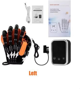 Inspired Finds Intelligent Hand Rehabilitation Robot Gloves For Stroke Recovery Finger Therapy And Mobility Training silver Left Hand s