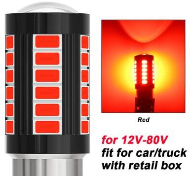 Of Wheels Deals SMD Canbus Light For Car, Truck, ATV, Turn Signal Lamp, DRL Bulb red 7440 W21w T20