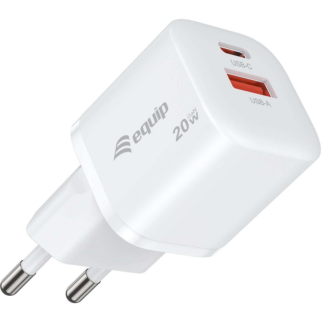 Equip Ladegerät 2Port USB-C PD3.0/USB-A GaN 25St.20W ?SS ws