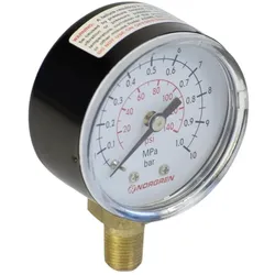 Norgren 0 to 6 BAR Gauge, 50mm DIA, 1/8" BSPT, Messtechnik