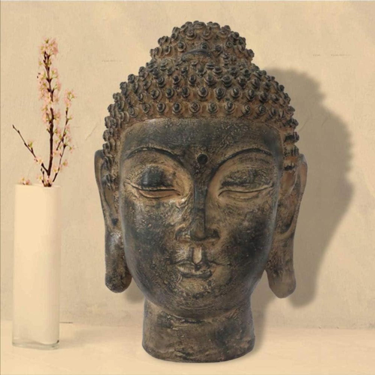 Boeddha Hoofd Beeld Meditatie Figuur voor Tafeldecoratie