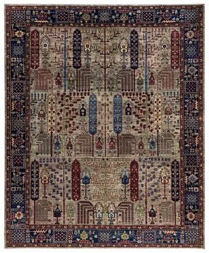Overton "Serapi One-of-a-Kind Hand-Knotted Area Rug - Brown, 8' 3"" x 9' 8"" - 8' 3"" x 9' 8"""