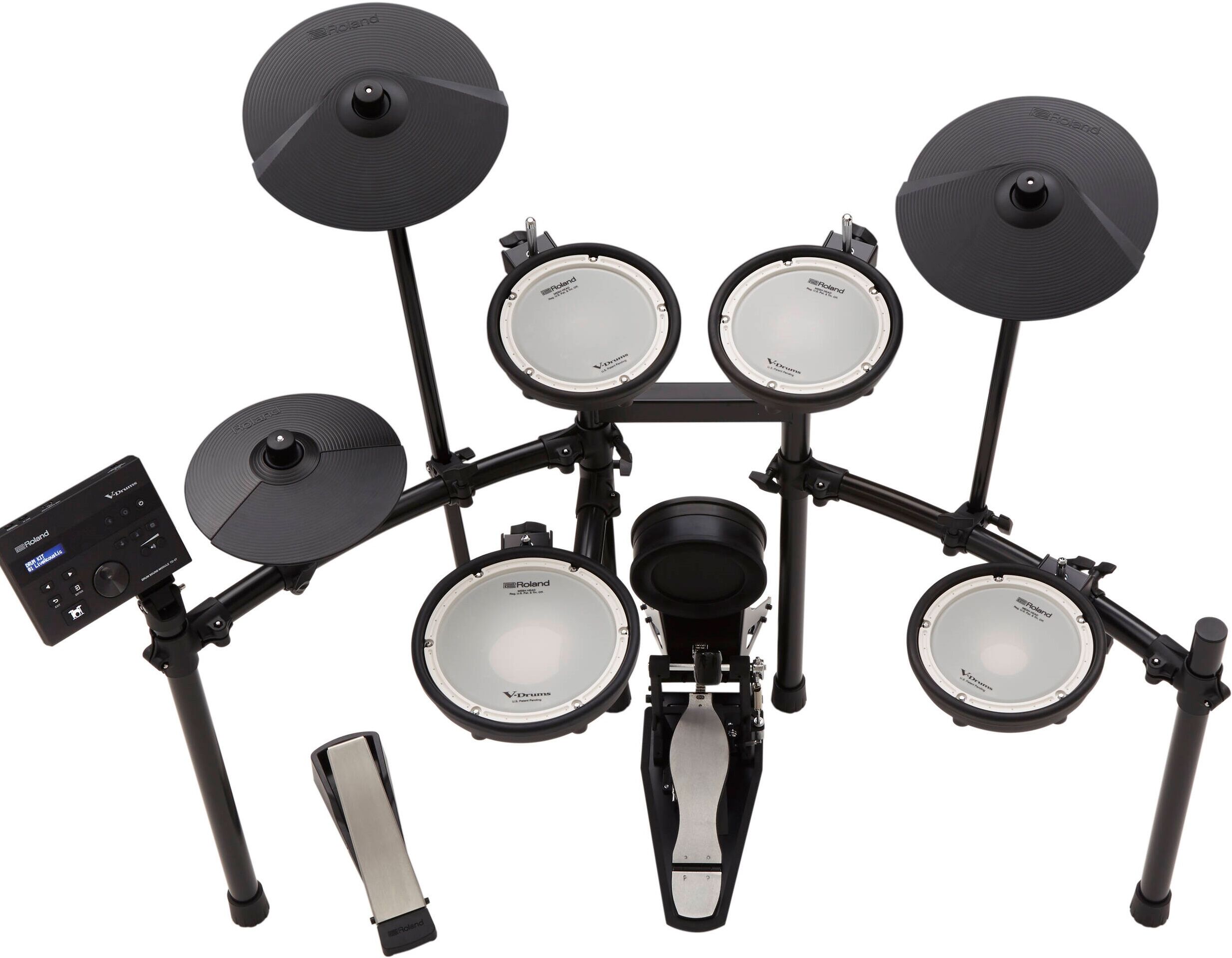 Roland TD-07KV TURBO GT PRO 143 Sons + 50 Kits + Bombo KD-10 + Pratos CY-8