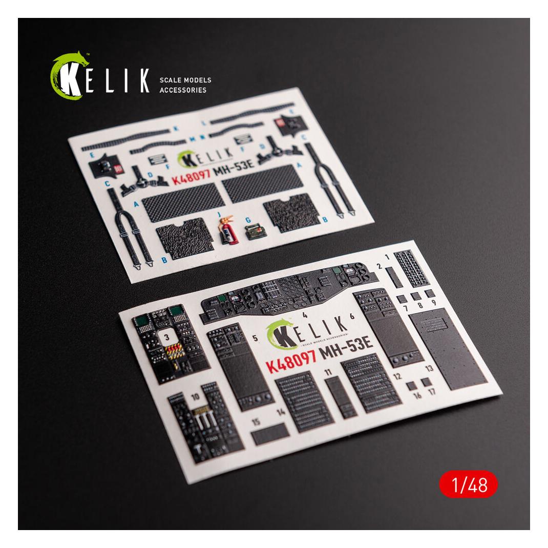 Kelik MH-53 Sea Dragon - interior 3D decals for Academy kit (K48097)
