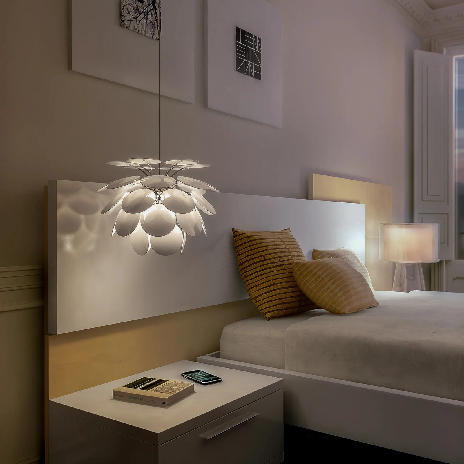Marset Discocó Hanglamp Wit Ø35 cm