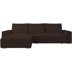 ECKSOFA Alice mit Bettkasten und Schlaffunktion, Cordstoff in L-Form