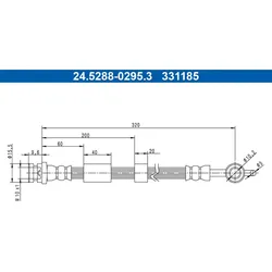 Bremsschlauch ATE 24.5288-0295.3