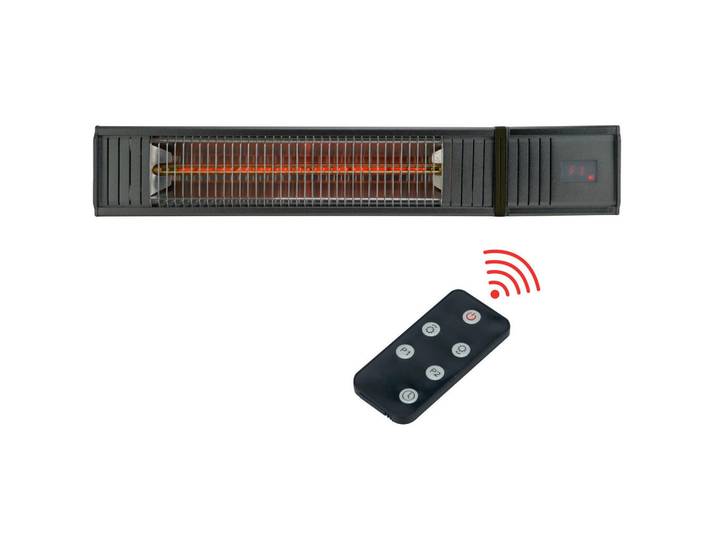 Infrarotstrahler INFRAe², Schwarz, Metall, 9.4x12.5x54 cm, Elektrogeräte, Heizgeräte, Heizstrahler