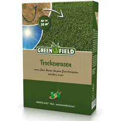 Greenfield Trockenrasen, Mantelsaat Vital - 1 kg Rasensamen für trockene Böden