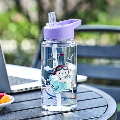 ModernMart Cute Dinosaur Straw Water Bottle Portable Kids Ice Cream Cup g