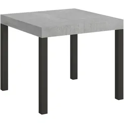 Itamoby Ausziehbarer Tisch 90 x 90/246 cm, Gestell "Everyday Cement Anthrazit".