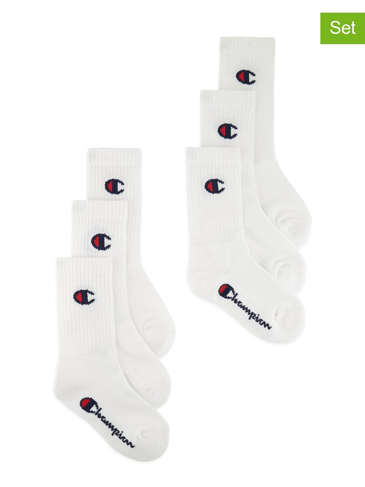 Champion 6er-Set: Socken in Weiß - 35-38
