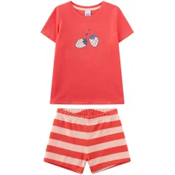 Schlafanzug Erdbeeren Pyjama Kids Mädchen Pyjama