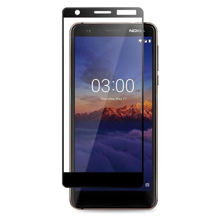 Crong 7D Nano Flexible Glass - 9H-Hybridglas für den gesamten Nokia 3.1-Bildschirm (1 Stk., Nokia 3.1) (36995-uniw)