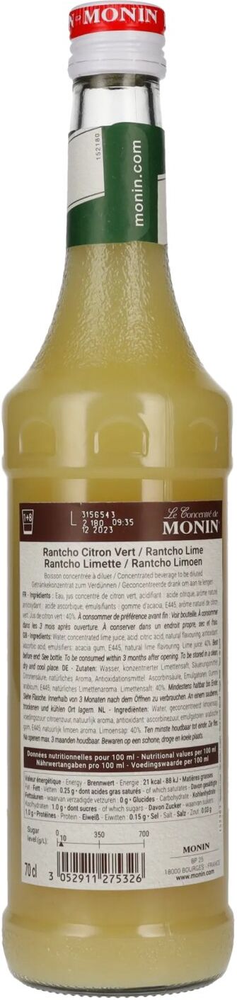 Monin Le Concentré de LIME RANTCHO - Limettensaft 0,7l
