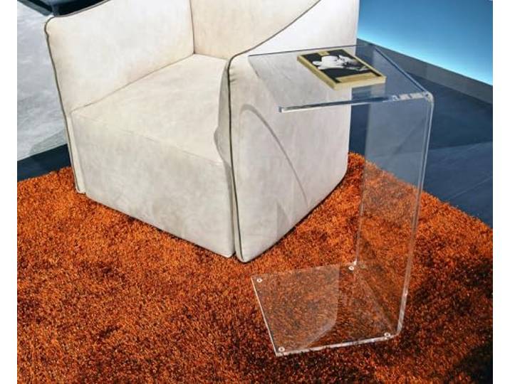 Slato Orio - Beistelltisch aus Plexiglas, hergestellt in Italien