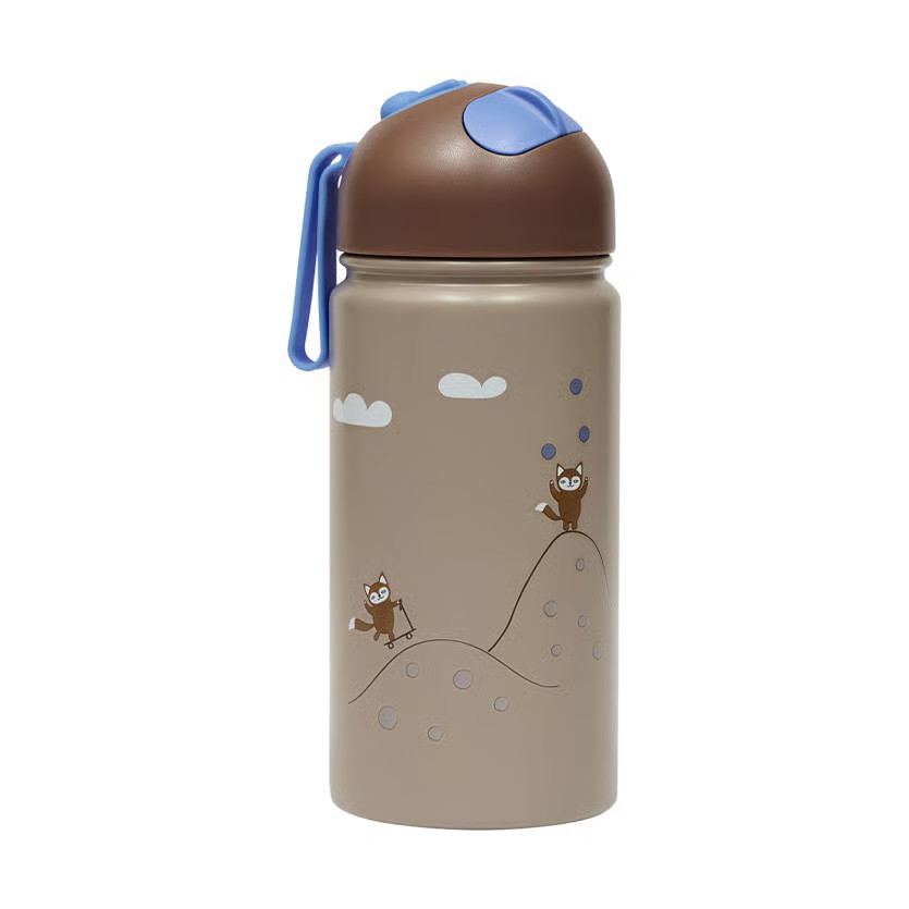 OYOY Friends in the Forest thermosfles 36 cl Blauw