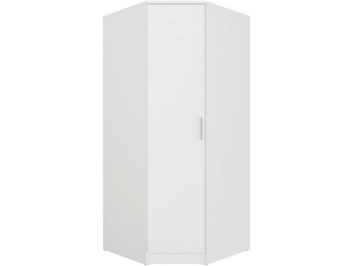 FORTE Eckkleiderschrank Kleiderschrank, perfekte Ecklösung, einfache Montage B/H/T 80,4/181/80,4, perfekte Ecklösung, FSC