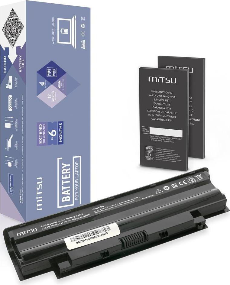 Mitsu J1KND accu voor Dell 13R, 14R, 15R