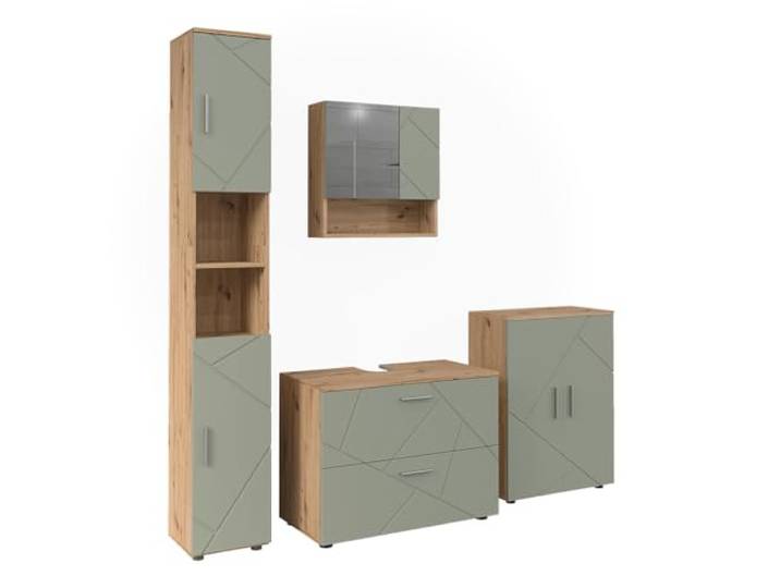Vicco Badmöbel-Set Irma, Salbeigrün 80 cm