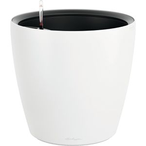 Lechuza Übertopf CLASSICO Color LS 50, weiß, Ø 50 x 47 cm, aus Kunststoff, für innen & außen, Wasserspeicher & Innentopf