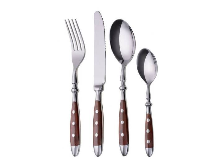 GRÄWE Besteck-Set (24-tlg), Gräwe Tafelbesteck. geschmiedet, BRAUN, 24-tlg