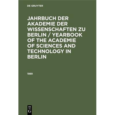 1989, Gebundene Ausgabe von , De Gruyter, 978-3-11-241787-4