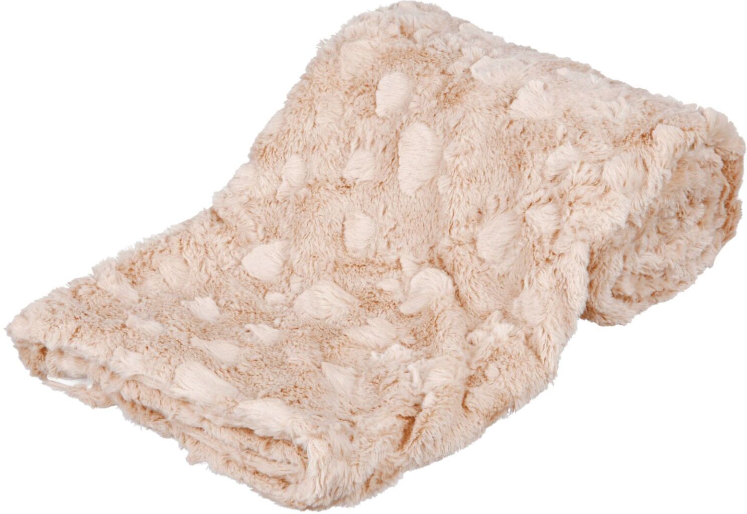 TRIXIE Decke Cosy, Struktur-Softplüsch, 150 x 100 cm, beige