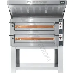 Cuppone Donatello Pizzaofen für 9+9 Pizzen Ø35cm 2 Kammer Knopfsteuerung - DN935/2CD: ohne Untergestell / ohne Haube