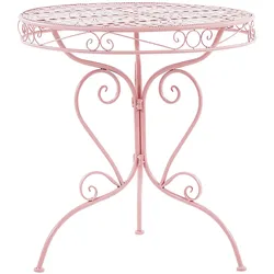 GARTENTISCH Metall Rosa Albinia
