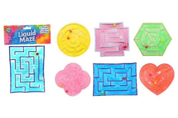 Squeezy water doolhof in assorti kleuren en vormen